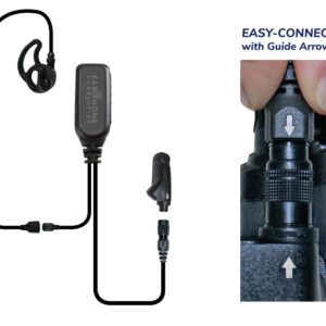 HAWK M1 LAPEL MICROPHONE WITH TUBELESS EARPIECE