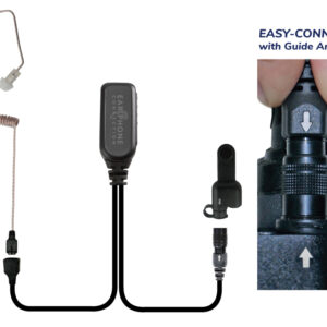 HAWK LAPEL MICROPHONE WITH COILED TUBE EARPIECE