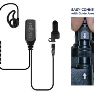 HAWK M1 LAPEL MICROPHONE WITH TUBELESS EARPIECE