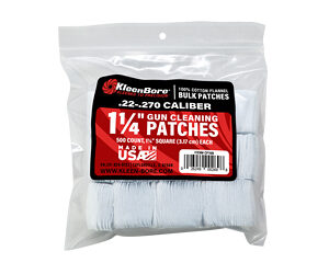 Kleen-Bore SuperShooter - Cotton Patch, 22/270Cal, 500 Pack