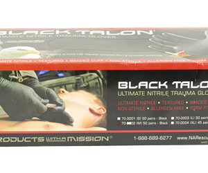 NAR GLOVES BLACK NITRILE MED 50 PAIR