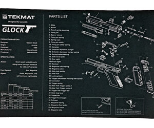 TEKMAT PISTOL MAT FOR GLOCK BLK