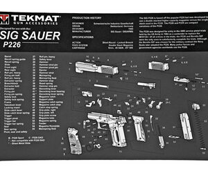 TEKMAT PISTOL MAT SIG P226 BLK