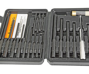 Wheeler Master Roll Pin Punch Set - Black