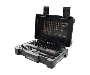 Wheeler 65-Piece Hex/Torx Driver Set - 63 Hex/Torx Bits and Hard Case