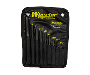 Wheeler Roll Pin Starter Set - 9-Piece, Black, Hardened Steel