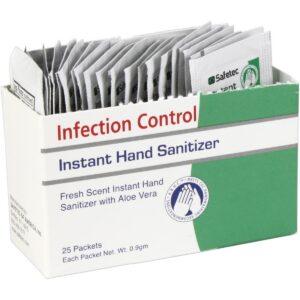 Hand Sanitizer Fresh, .9gm. Pouch, 25 per box
