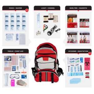2 Person Comfort Survival Kit, Backpack