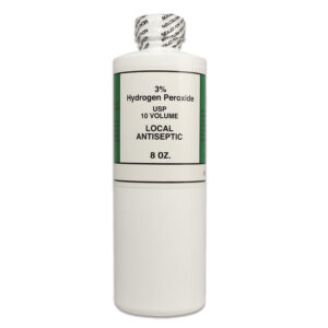 Hydrogen peroxide, 3% 8 oz. plastic bottle, 1 ea.