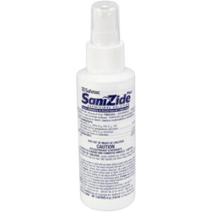 Sanizide Plus environmental surface germicidal solution, 4 oz. plastic bottle with pump spray, 1 ea.