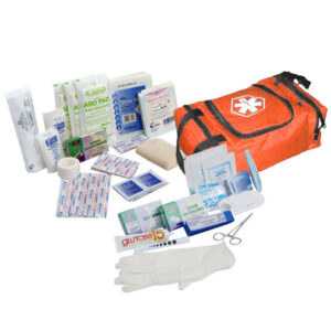 80 Piece First Responder Kit / Jump Bag - Orange