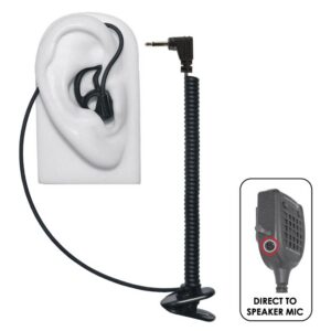 Micro Sound Tubeless Listen-Only Earpiece Black 2.5mm for 2.5mm Connector
