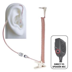 Micro Sound Tubeless Listen-Only Earpiece Clear 2.5mm for 2.5mm Connector