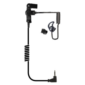 Black Diamond Fox Listen-Only Earpiece Coiled-Tube 2.5mm for 2.5mm Speaker-Mic Connector