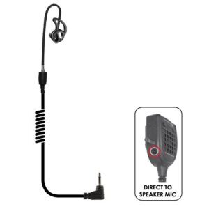 Black Diamond Fox Listen-Only Earpiece Short-Tube 2.5mm for 2.5mm Speaker-Mic Connector