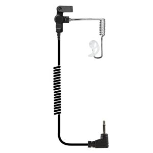 Fox Listen-Only Earpiece Clear Coiled-Tube 2.5mm for 2.5mm Connector