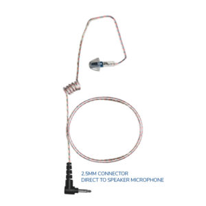 Whisper Covert Listen-Only Earpiece 2.5mm for 2.5mm Speaker-Mic Connector
