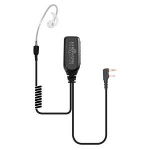 Coyote Short-Tube Lapel Microphone Clear for Kenwood NX220/NX240V/NX320