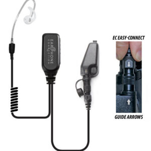 Coyote Short-Tube Lapel Microphone Clear for Vertex VX-10/VX-110/VX-146