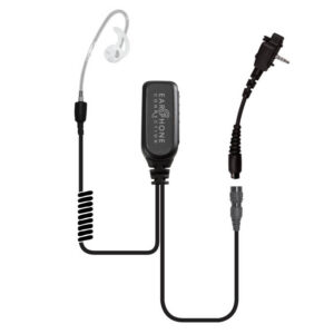 Coyote Short-Tube Lapel Microphone Clear Quick-Release for Vertex VX-150/VX-160/VX-180