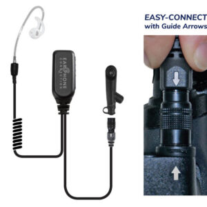 Black Diamond Coyote Short-Tube Lapel Microphone Easy-Connect for Motorola ION