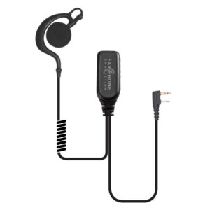 Owl Large-Speaker Earhook Lapel Microphone 2-Pin for Kenwood NX220/NX240V/NX320