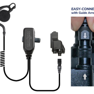 Owl Large-Speaker Earhook Lapel Microphone Easy-Connect for Motorola XTS1500/XTS2000/XTS2500