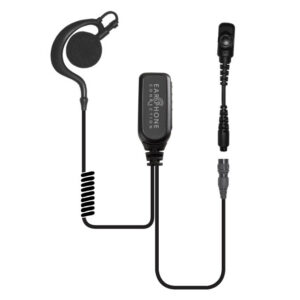 Owl Large-Speaker Earhook Lapel Microphone Quick-Release for Hytera PD782/PD780/PD580