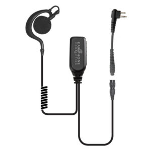 Owl Large-Speaker Earhook Lapel Microphone Quick-Release for Hytera HYT2100/TC446/TC500