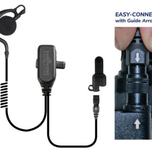 Owl Large-Speaker Earhook Lapel Microphone Easy-Connect for Tait