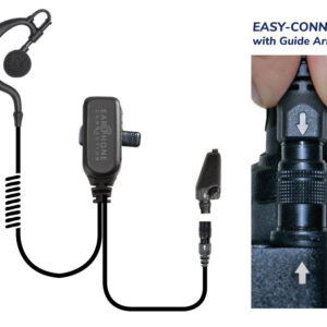 Falcon Earhook Lapel Microphone Large-Speaker for Icom F11/F11S/F21