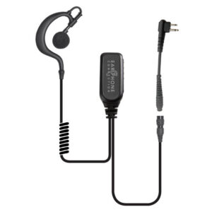 Falcon Earhook Lapel Microphone Small-Speaker Quick-Release for Hytera HYT2100/TC446/TC500