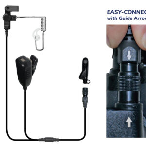 Cougar Two-Wire Microphone Clear Easy-Connect for Motorola HT750/HT1250/HT1250LS