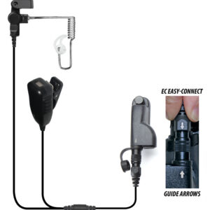Cougar Two-Wire Microphone Clear Easy-Connect for Motorola APX NEXT/APX1000/APX2000