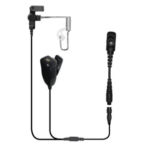 Cougar Two-Wire Microphone Clear Quick-Release for Hytera PD782/PD780/PD580