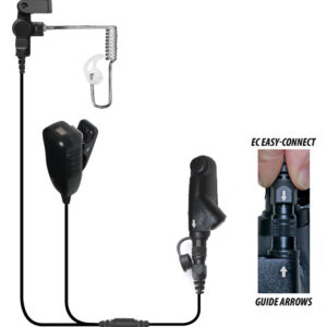 Cougar Two-Wire Microphone Clear Easy-Connect for Harris XG-100/XL-150/XL-185