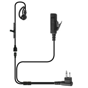 Lynx Two-Wire Tubeless Microphone Black Micro Sound Earpiece 2-Pin for Motorola R2