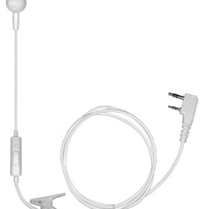 iBud PTT Single-Earbud Surveillance Kit 2-Pin for Kenwood NX220/NX240V/NX320