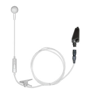 iBud PTT Single-Earbud Surveillance Kit Easy-Connect for Kenwood VP5000/VP6000/VP8000